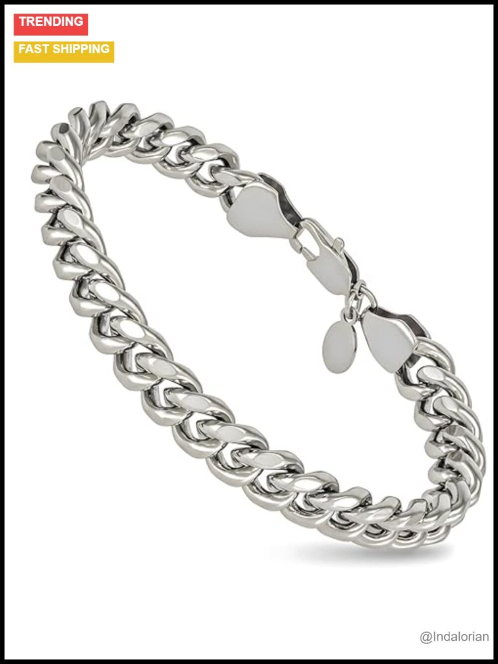 9mm Miami Curb Cuban Link Chain Bracelet 24k Gold Plated Heavy